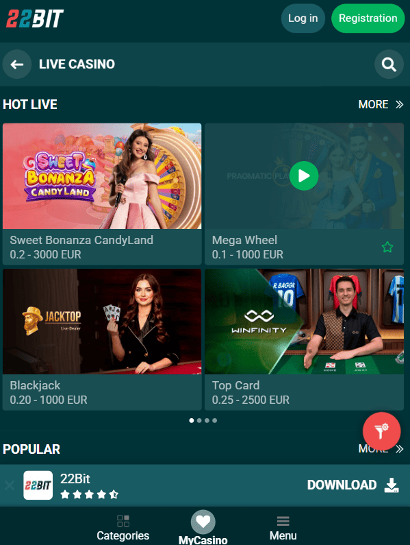 Live Casino 22bit Bangladesh