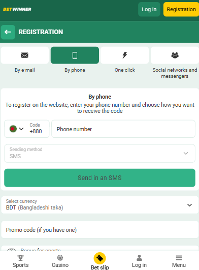 How to Register at BetWinner Casino BD